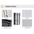 school gym steel clothes six door locker cabinet